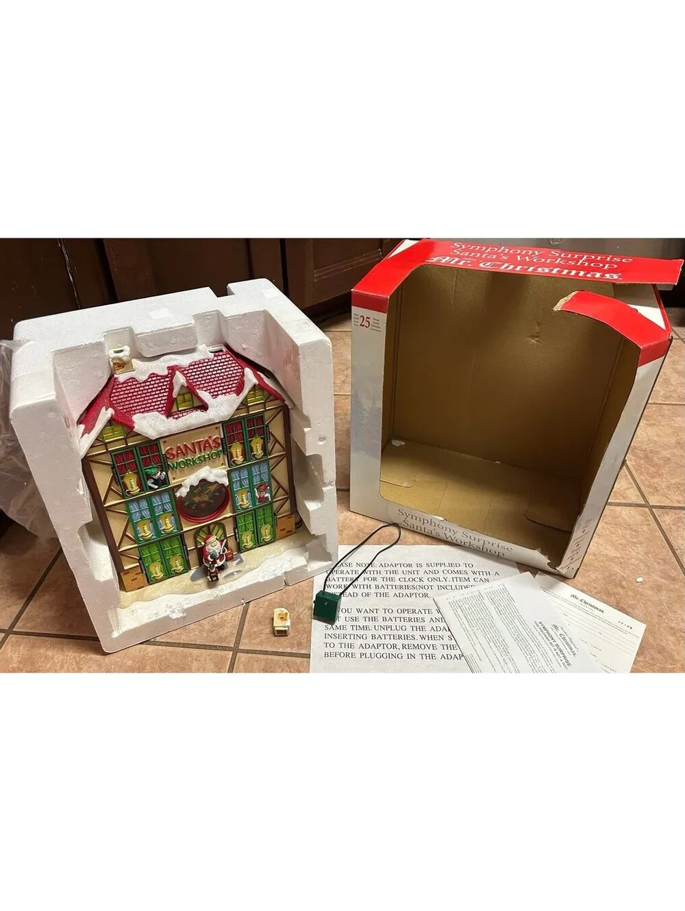 Vintage Mr. Christmas Symphony Surprise Santa’s Workshop Animated Musical